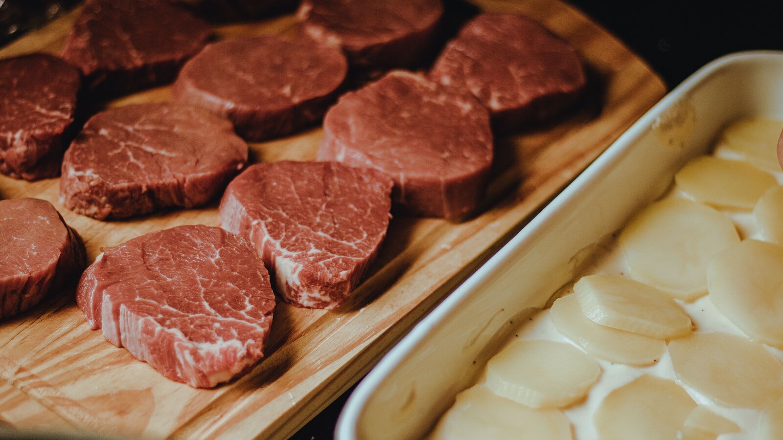 The Harlow & Sons counter, fresh meat on display